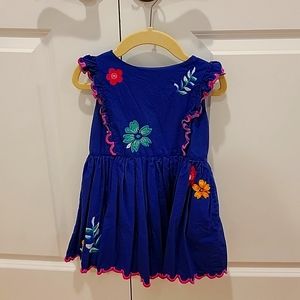 Mini Boden Size 2-3Y embroidered dress